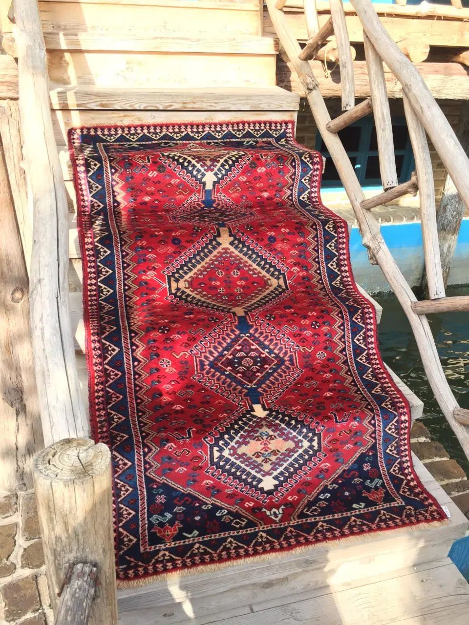 تعدادی فرش و گلیم عشایری|فرش|مشهد, هنرستان|دیوار