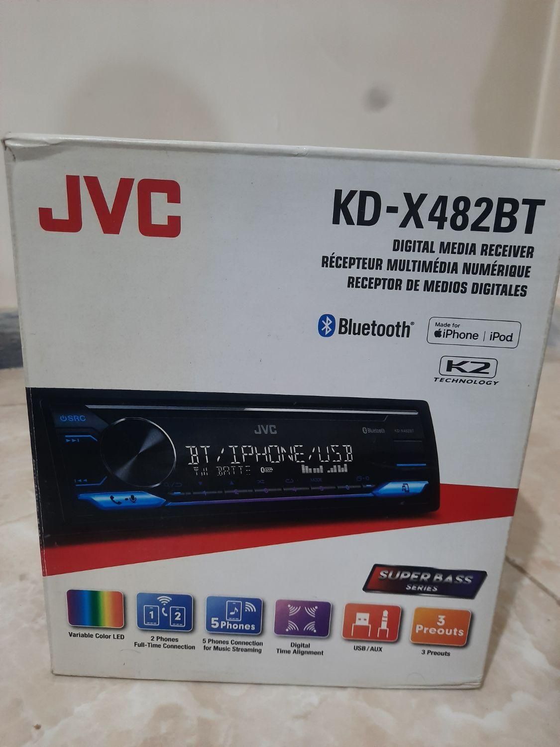 ضبط jvc مدل kd x482bt|قطعات یدکی و لوازم جانبی|تهران, شهرک شریعتی|دیوار