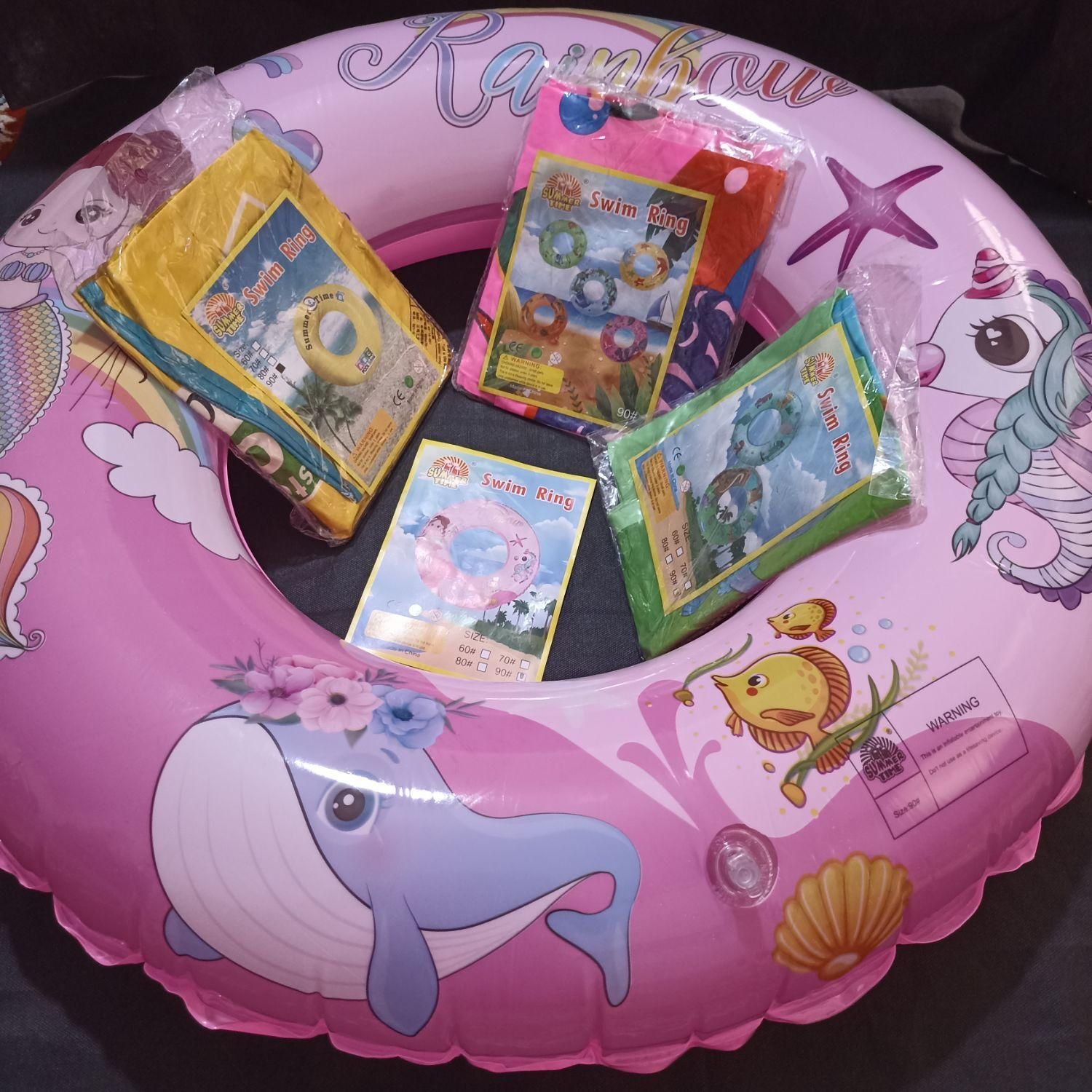 حلقه شنا، جلیقه، تیوپ شورتی و بازوبند استخر (تیوب)|غواصی و ورزشهای آبی|قم, علی آباد سعدگان|دیوار