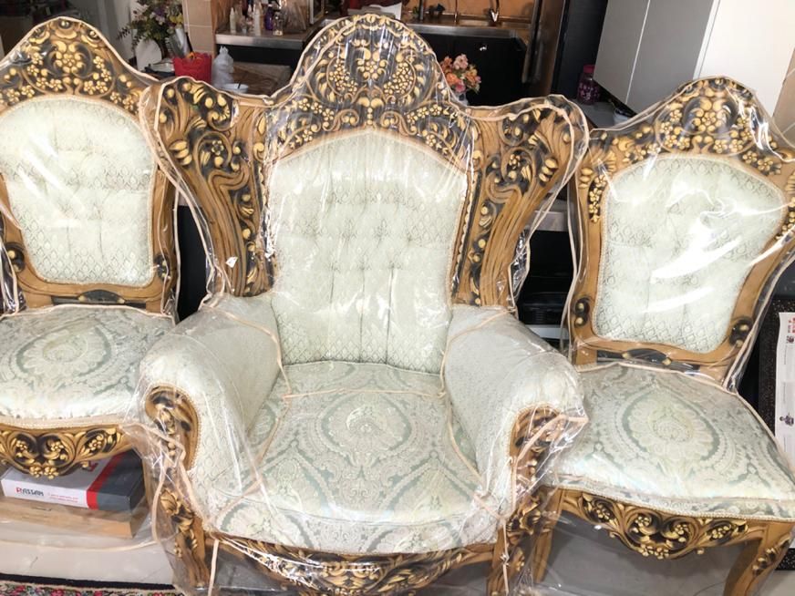 مبلمان سلطنتی منبت کاری هردو رو چوب روس|مبلمان خانگی و میز عسلی|شیراز, زرهی|دیوار