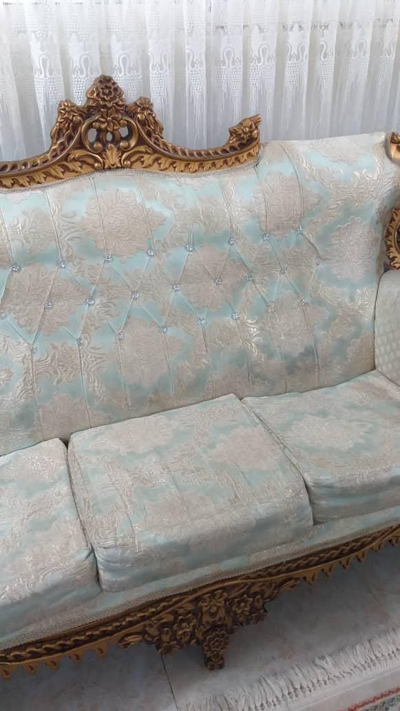 مبل سلطنتی ۷ نفره|مبلمان خانگی و میز عسلی|رشت, توشیبا|دیوار