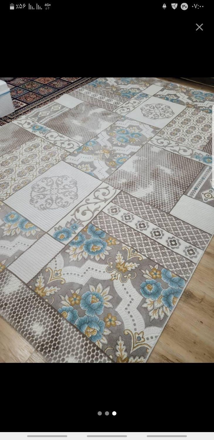 فرش ساوین ۹ متری ۵۰۰ شانه تراکم ۲۰۰۰|فرش|اهواز, کوی باهنر|دیوار