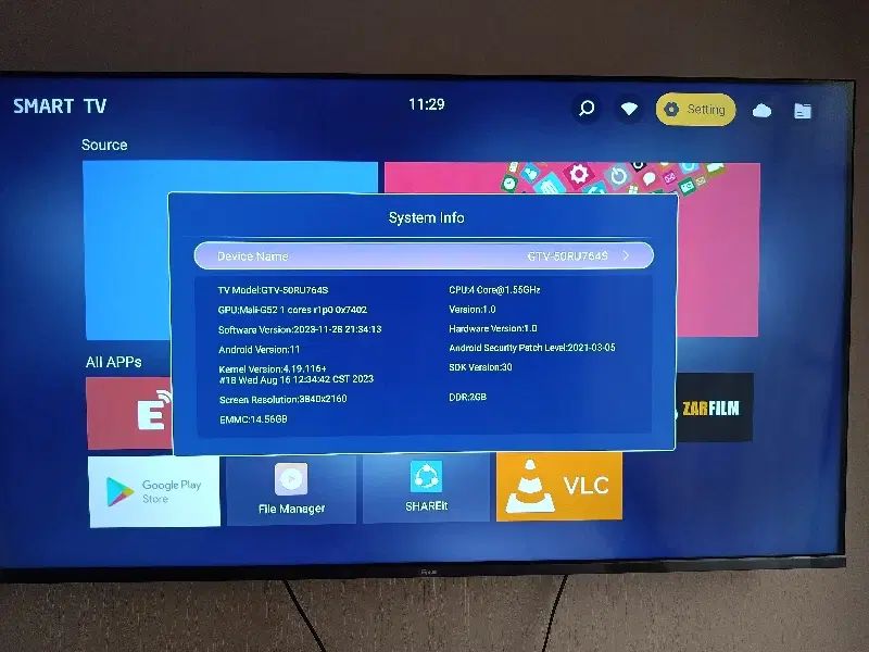 تلویزیون۵۰ اینچ جی پلاس مدل GTV-50RU764S|تلویزیون و پروژکتور|تهران, شهر زیبا|دیوار