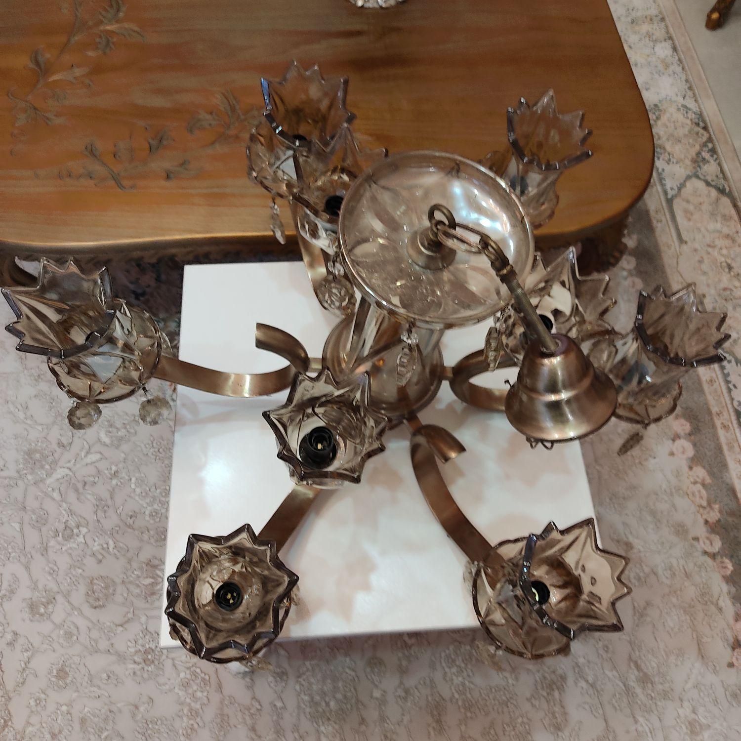 لوستر. 9و12شعله|لوستر و چراغ آویز|رشت, رودباری|دیوار