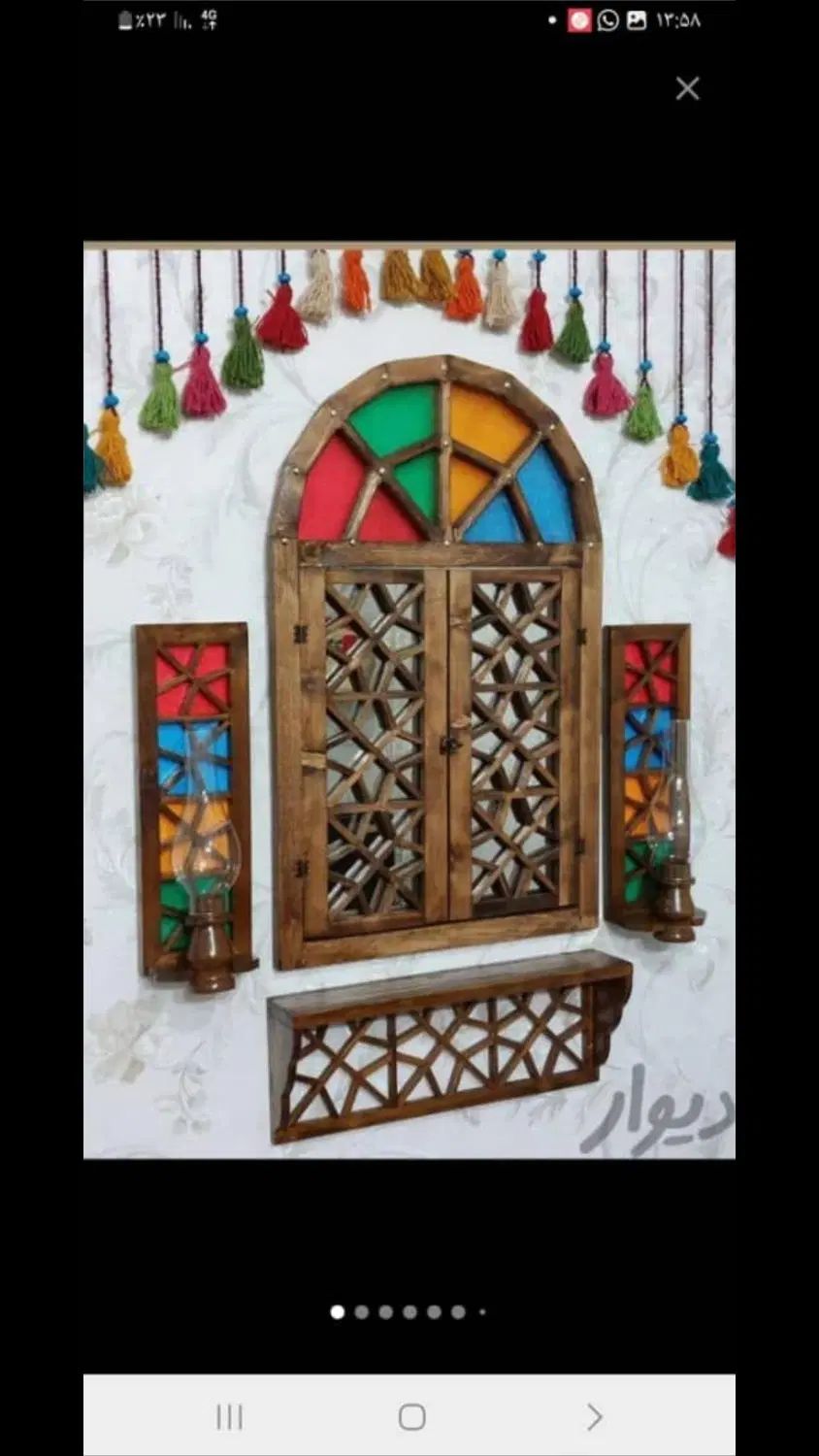 پنجره سنتی با چوب روسی|صنایع دستی و سایر لوازم تزئینی|تهران, شهرک ابوذر|دیوار