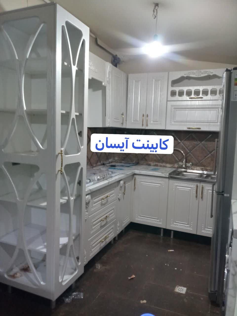 کابینت آیسان ممبران سفید ویترین بلند کد(۴۶۷۸)|مصالح و تجهیزات ساختمان|قم, امامزاده ابراهیم|دیوار
