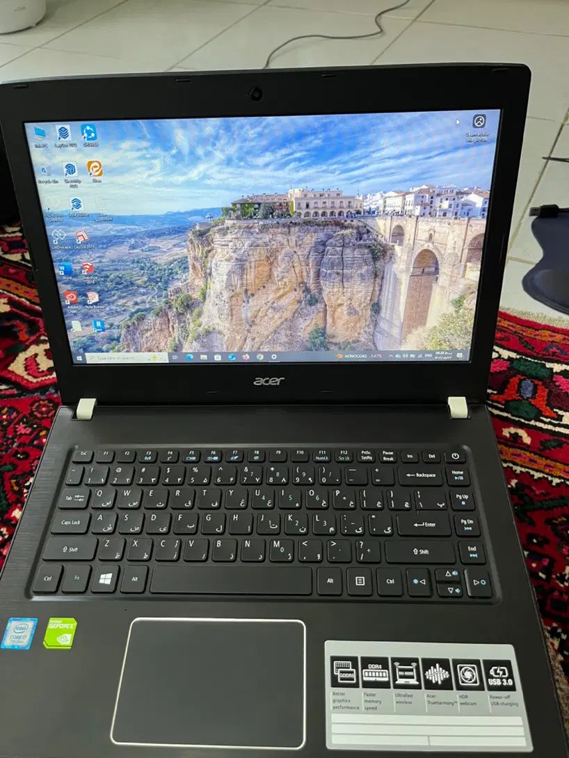 Acer i7-ram8-256ssd-1trHDD-GeForce940mx|رایانه همراه|اصفهان, پروین|دیوار