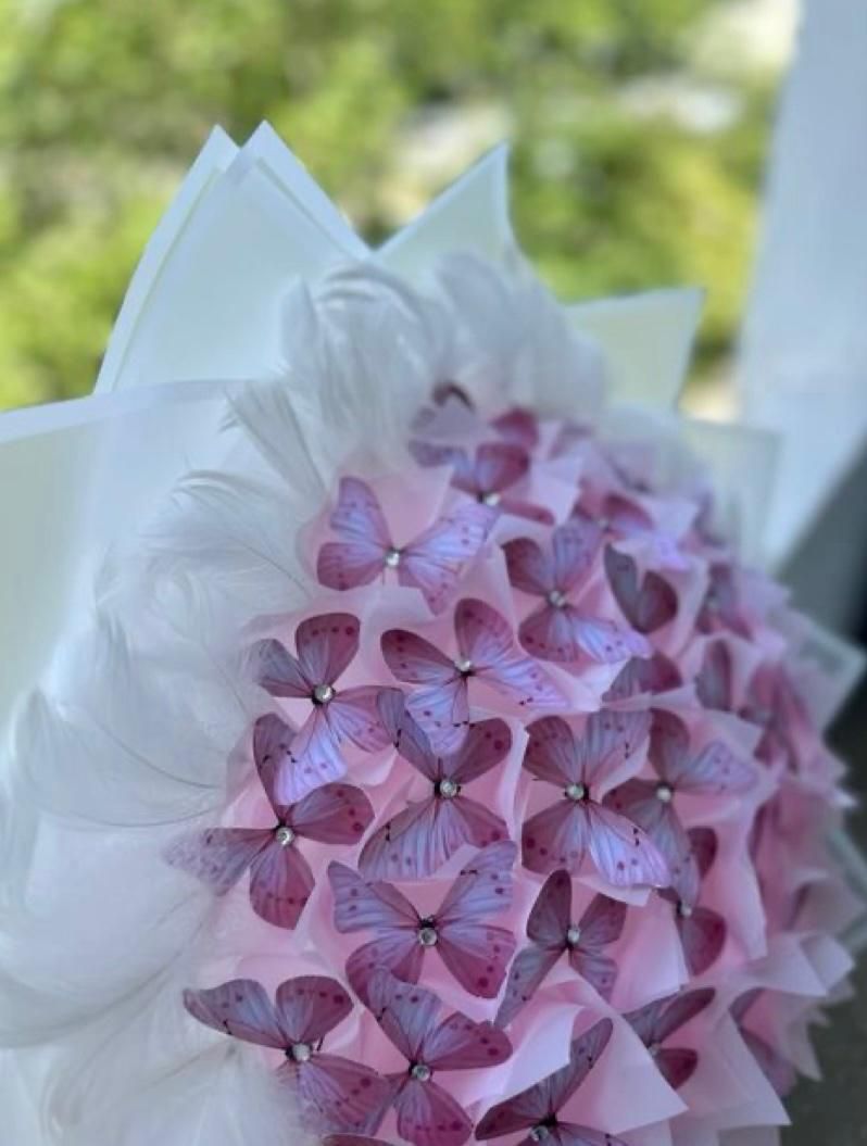 دسته گل پروانه ای|گل مصنوعی|ارومیه, |دیوار