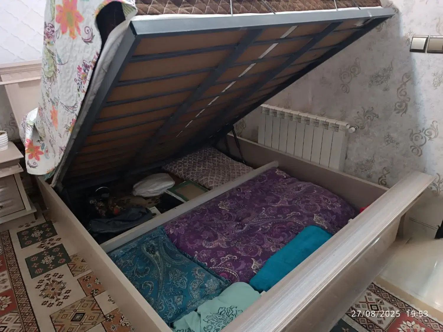 تختخواب دونفره جکدار|تخت و سرویس خواب|مشهد, کوه سنگی|دیوار