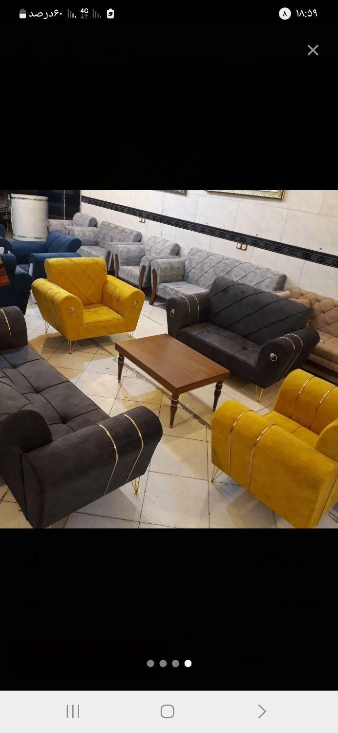 مبل راحتی سودا|مبلمان خانگی و میز عسلی|پرند, فاز ۵|دیوار