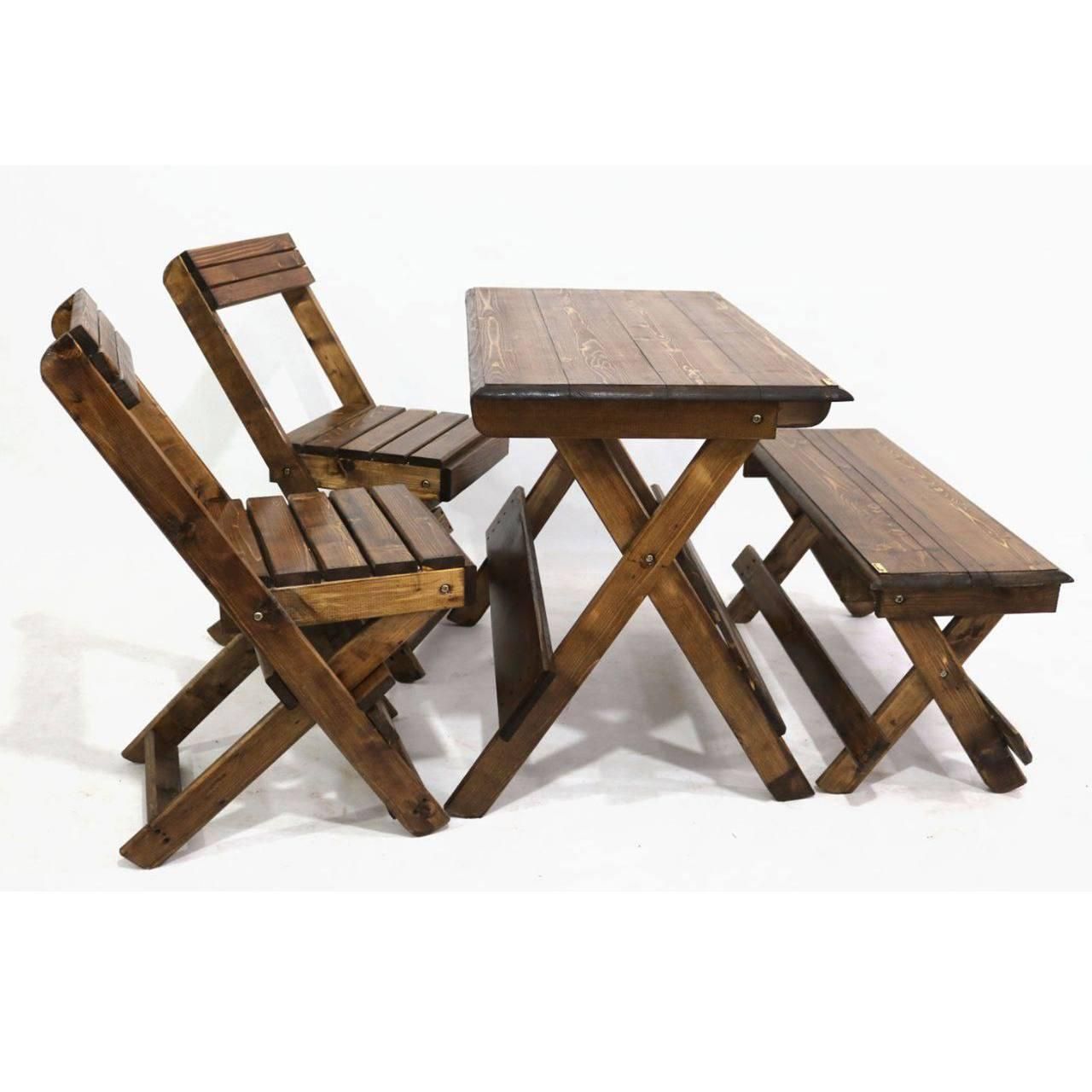 میز و صندلی تاشو چوبی (چوب روسی نراد)|میز و صندلی غذاخوری|پردیس, شهرک صنعتی کمرد|دیوار