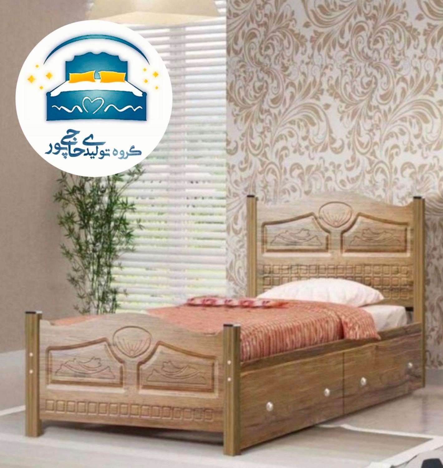 تخت خواب یک نفره حاجی پور(تختخواب۱یکنفره)تشک سوژین|تخت و سرویس خواب|مشهد, حسین‌آباد|دیوار