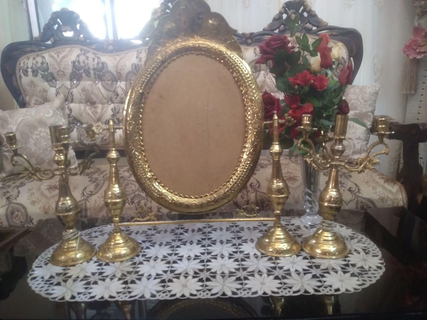 اینه شمعدان برنزی|آینه|مراغه, |دیوار