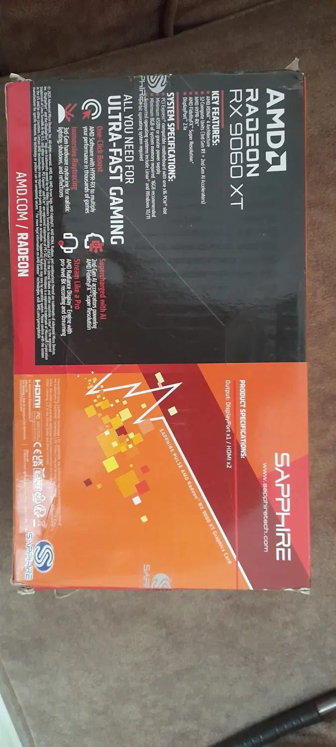 کارت گرافیک rx 9060 xt 16gb|قطعات و لوازم جانبی رایانه|تهران, دکتر هوشیار|دیوار