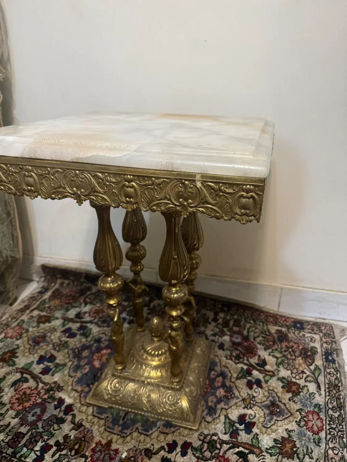 میز عسلی برنجی و میز جلو مبلی|مبلمان خانگی و میز عسلی|تهران, هروی|دیوار