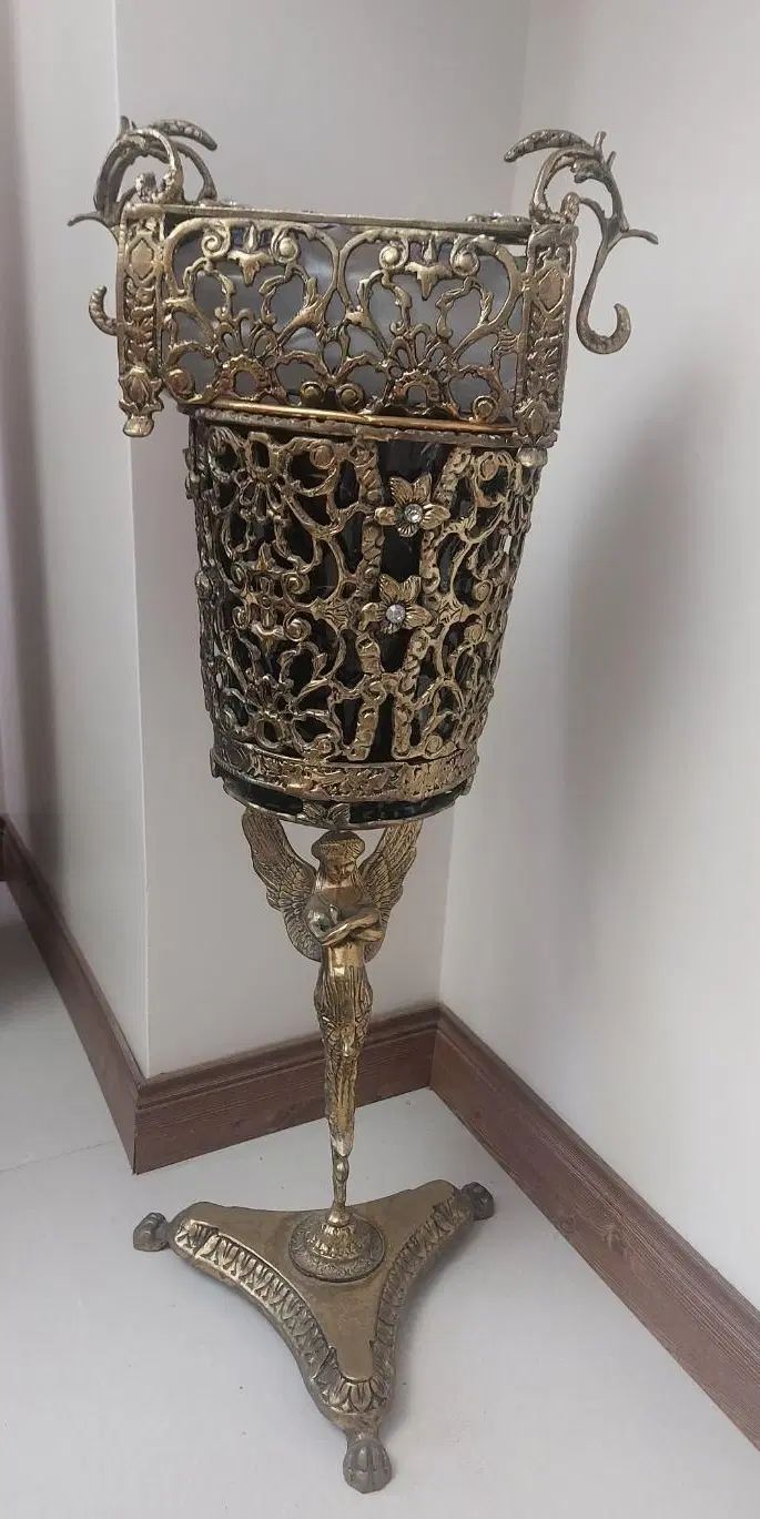 سطل اشغال وجا دستمال برنز|صنایع دستی و سایر لوازم تزئینی|تهران, شهرک ولیعصر شمالی|دیوار