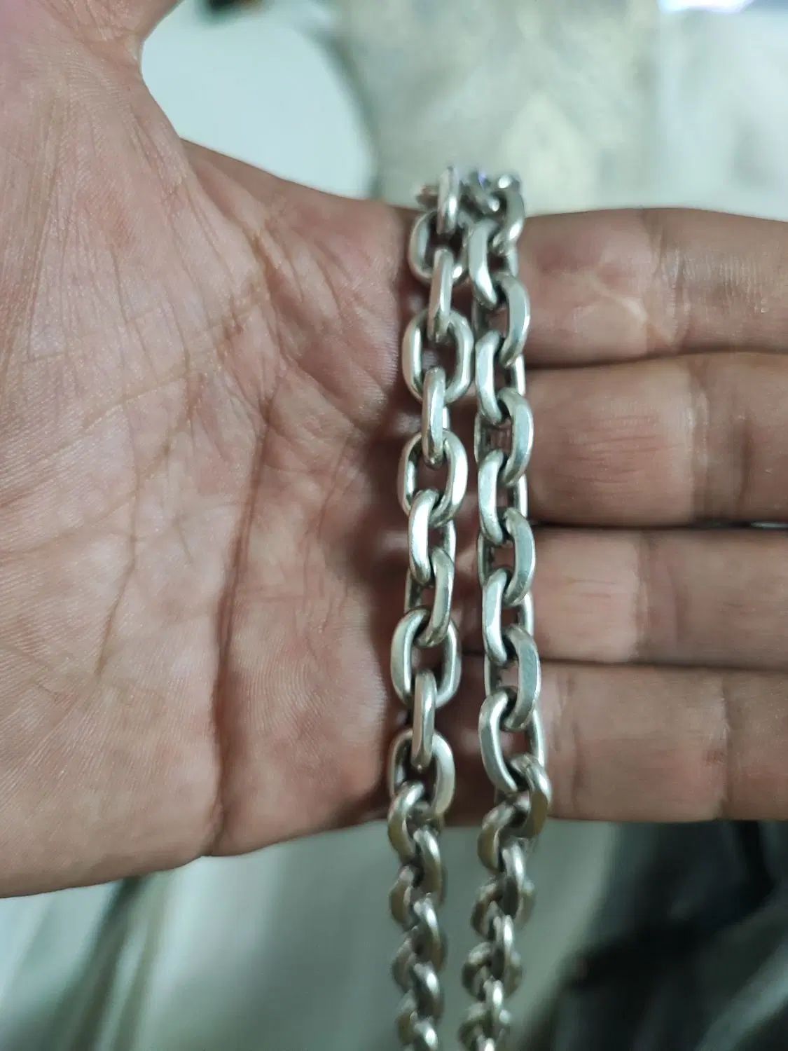 زنجیر نقره گردنبند ایتالیا|جواهرات|تهران, وردآورد|دیوار