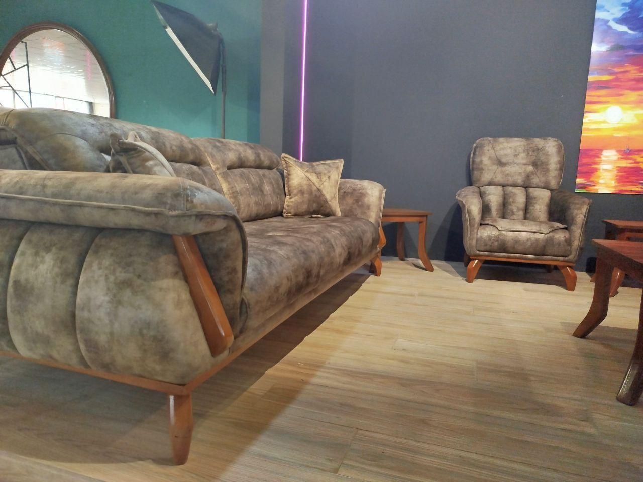 مبلمان راحتی ۸نفره|مبلمان خانگی و میز عسلی|مشهد, خواجه ربیع|دیوار