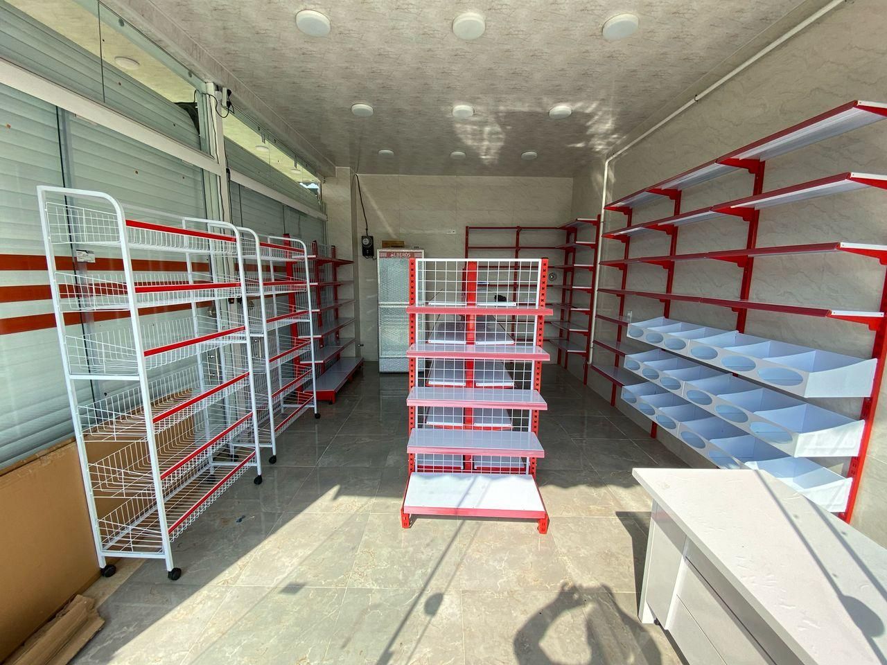 قفسه بندی دسته دوم هایپری سوپری پیچ مهره استندمیوه|کتابخانه، شلف، قفسه‌های دیواری|رشت, منظریه|دیوار