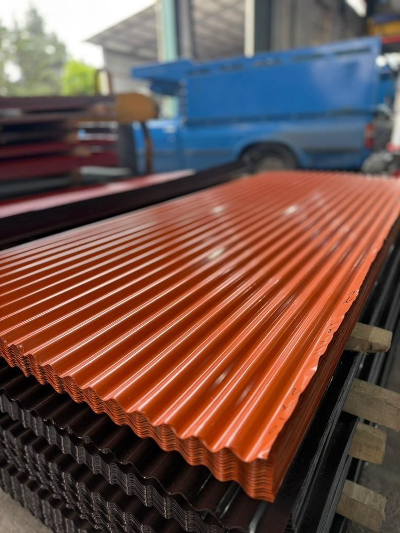 پخش ورق حلب رنگی گالوانیزه سفال|مصالح و تجهیزات ساختمان|رشت, نظری|دیوار