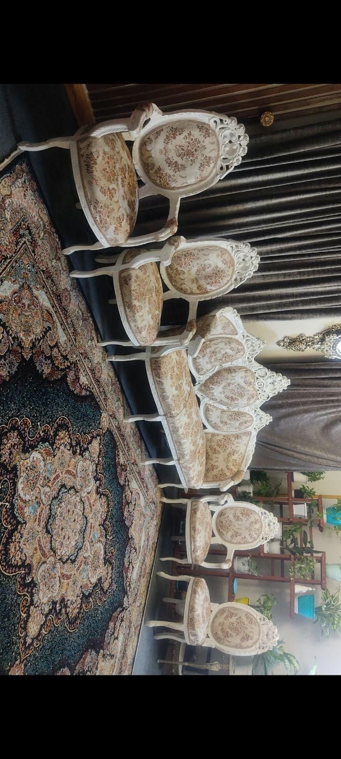 مبل سلطنتی ۹نفره|مبلمان خانگی و میز عسلی|گرگان, |دیوار
