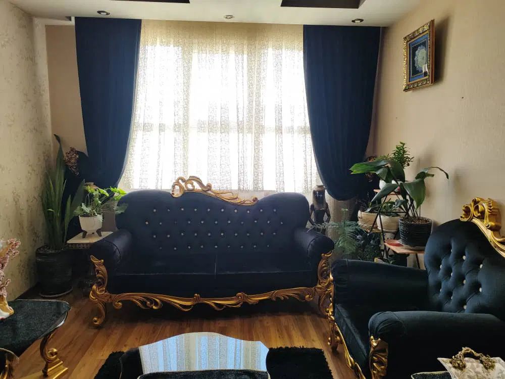 مبل استیل سلطنتی مشکی طلایی فوق العاده زیبا|مبلمان خانگی و میز عسلی|کرج, فاز ۳ گوهردشت|دیوار
