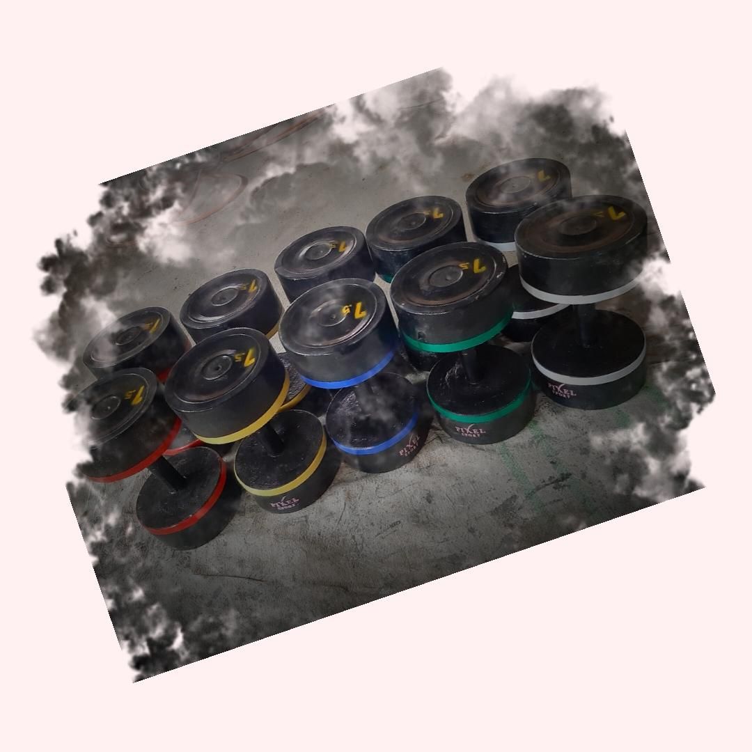 دمبل7/5 و10 کیلویی|تجهیزات ورزشی|مشهد, رضاییه|دیوار