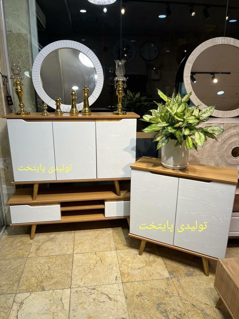 میز تلویزیون کنسول اینه میز ال سی دی مدل پایه کج|میز تلویزیون|تهران, پیروزی|دیوار