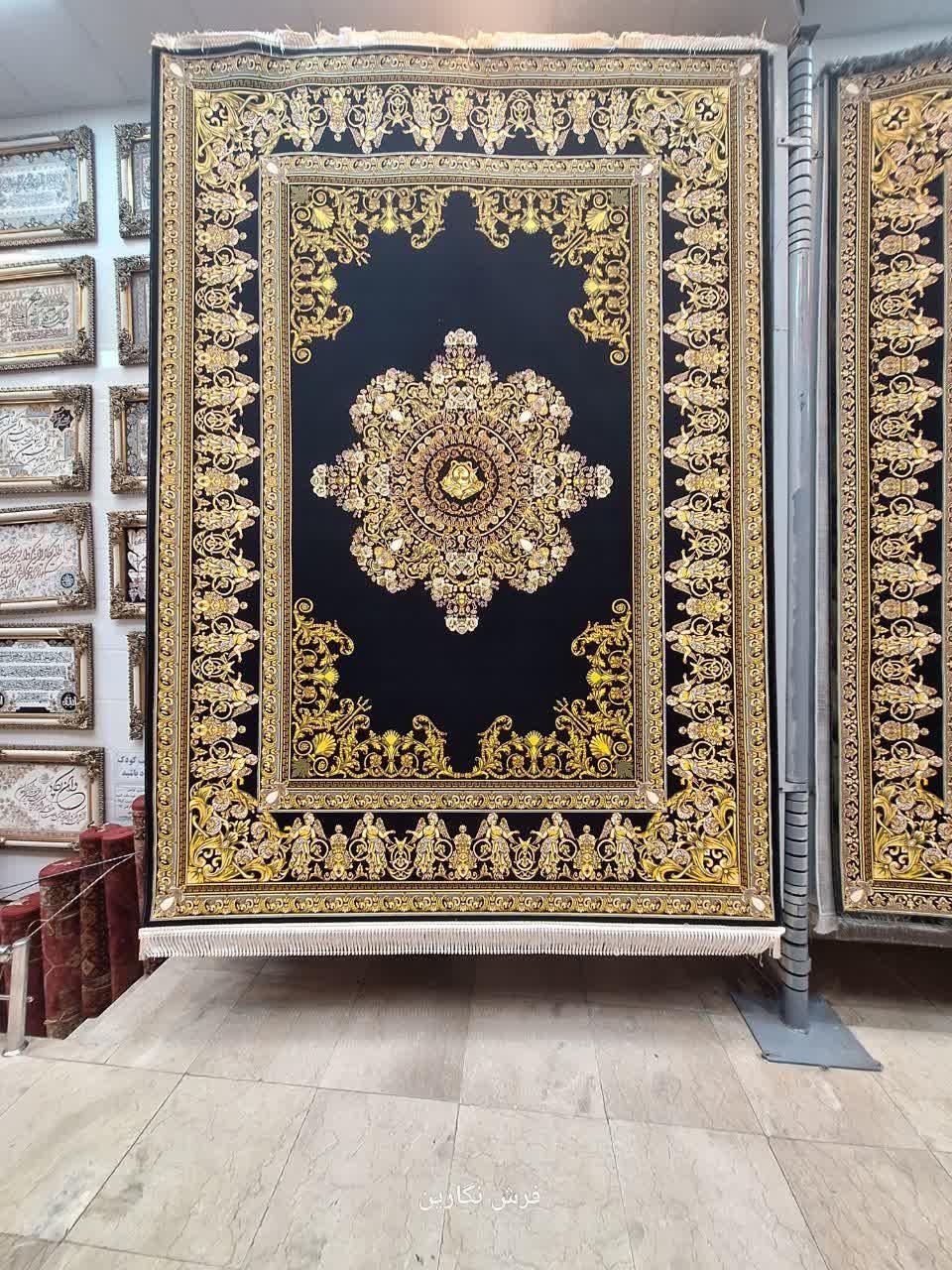 ۹ متری ۱۲۰۰ شانه الهه سبز نگارینا بسکابادی|فرش|مشهد, امیر|دیوار