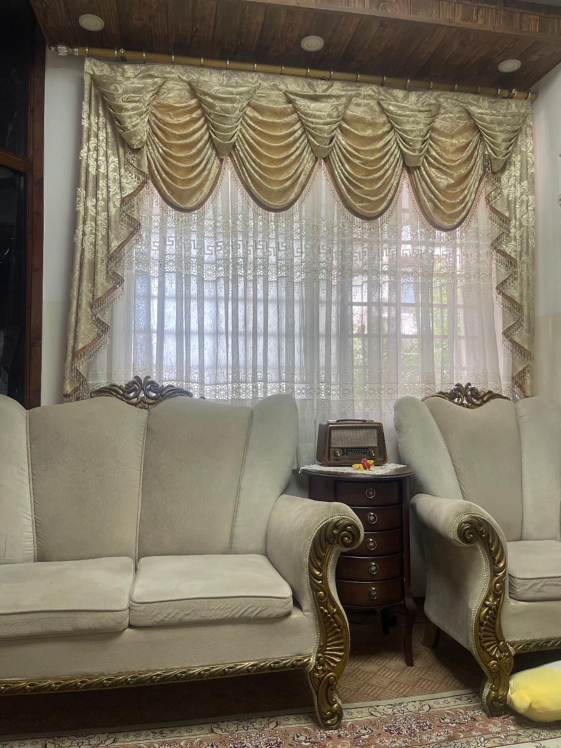 پرده هال و اتاق خواب|پرده، رانر، رومیزی|تنکابن, |دیوار