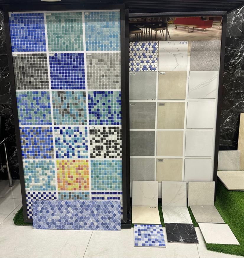 جدول باغی موزائیک سرامیک پله و نرده سنگی و سرامیکی|خدمات پیشه و مهارت|ارومیه, |دیوار