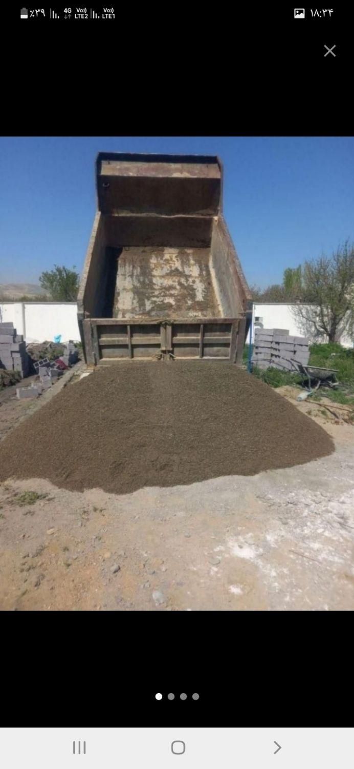 ماسه سیاه ماسه زرد سنگ پی سنگ لاشه اجروغیره|مصالح و تجهیزات ساختمان|همدان, |دیوار