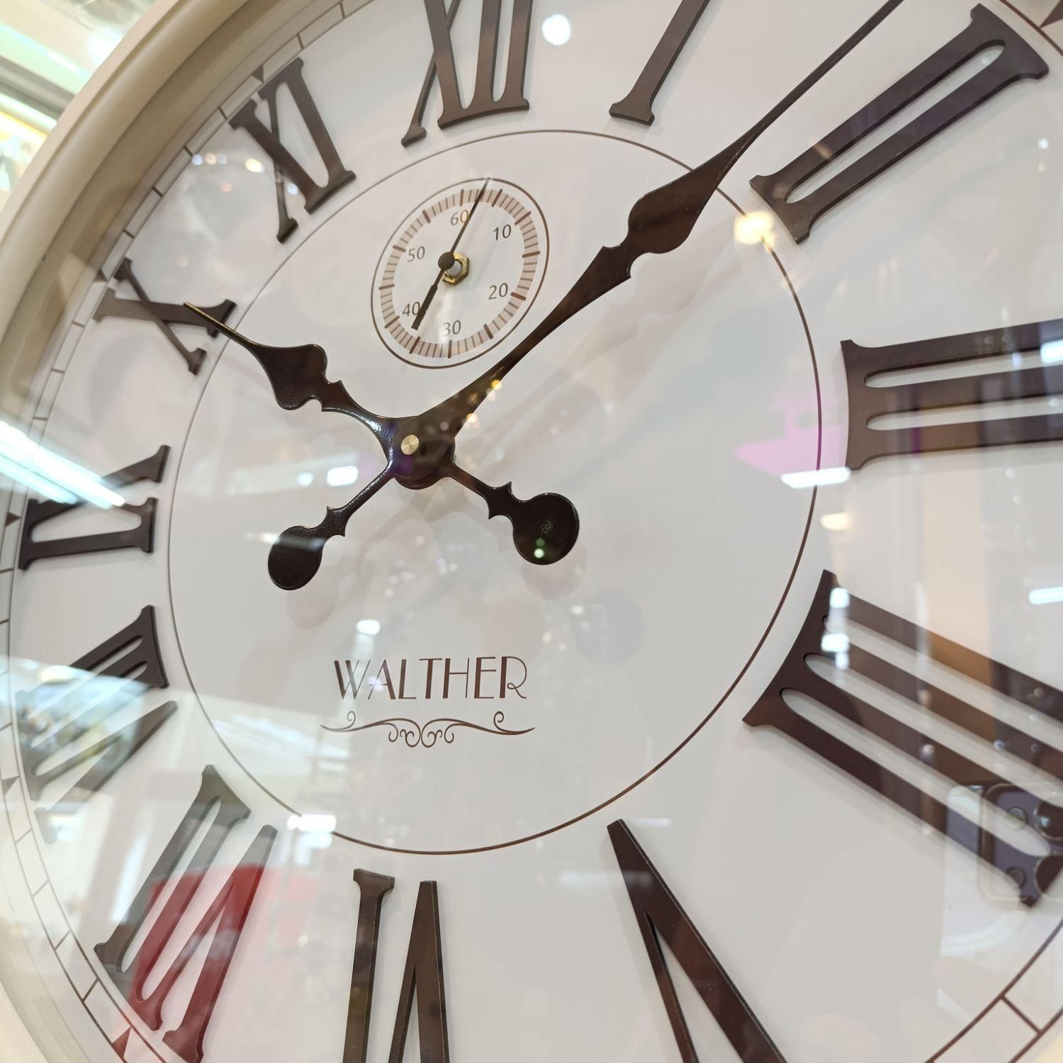 ساعت تمام چوب WALTHER دو موتوره م.تایوان بیصدا|ساعت دیواری و تزئینی|تبریز, |دیوار