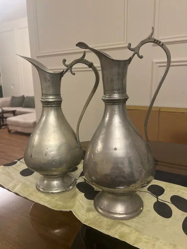 یک جفت پارچ قدیمی ورشو|کلکسیون اشیاء عتیقه|تهران, عباس‌آباد|دیوار