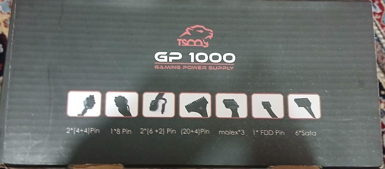 پاور گیمینگ ۶۵۰ وات تسکو مدل GP 1000|قطعات و لوازم جانبی رایانه|قائن, |دیوار
