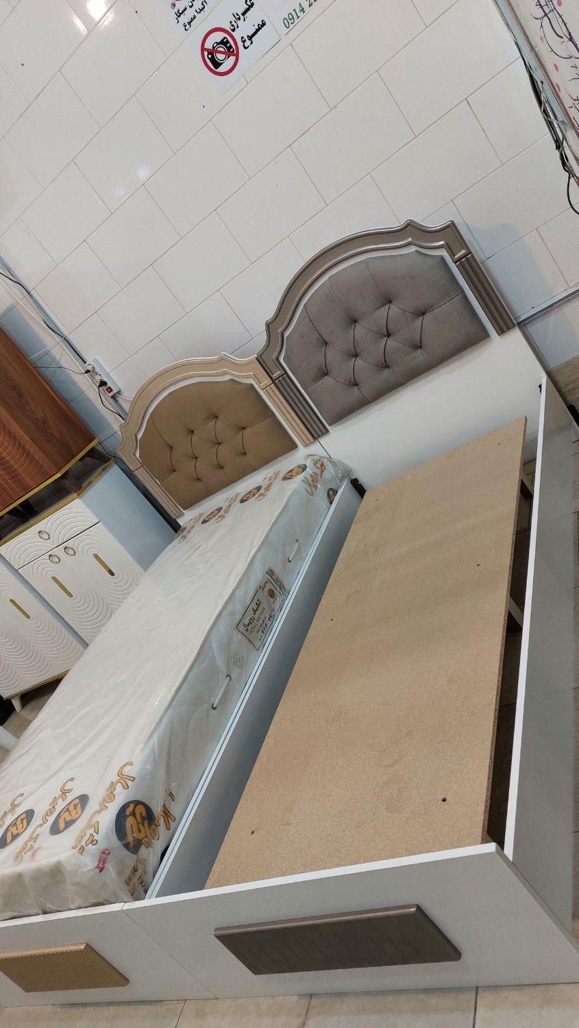 تختخواب تک نفره (لمسه خور)|تخت و سرویس خواب|مرند, |دیوار