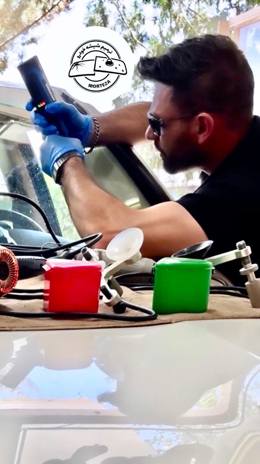 ترمیم ترک و سنگ خوردگی شیشه خودرو|خدمات موتور و ماشین|زنجان, |دیوار