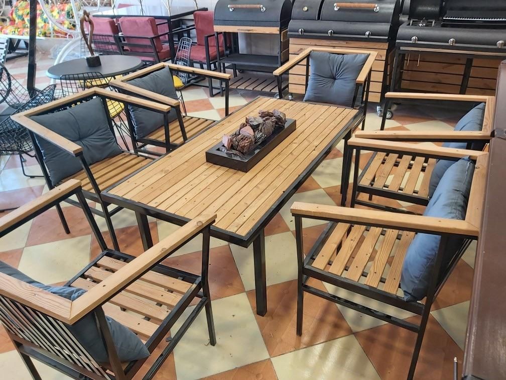 مبلمان کافه‌ای فست فود باغی ویلایی آتش دان صندلی|میز و صندلی غذاخوری|تهران, قیطریه|دیوار