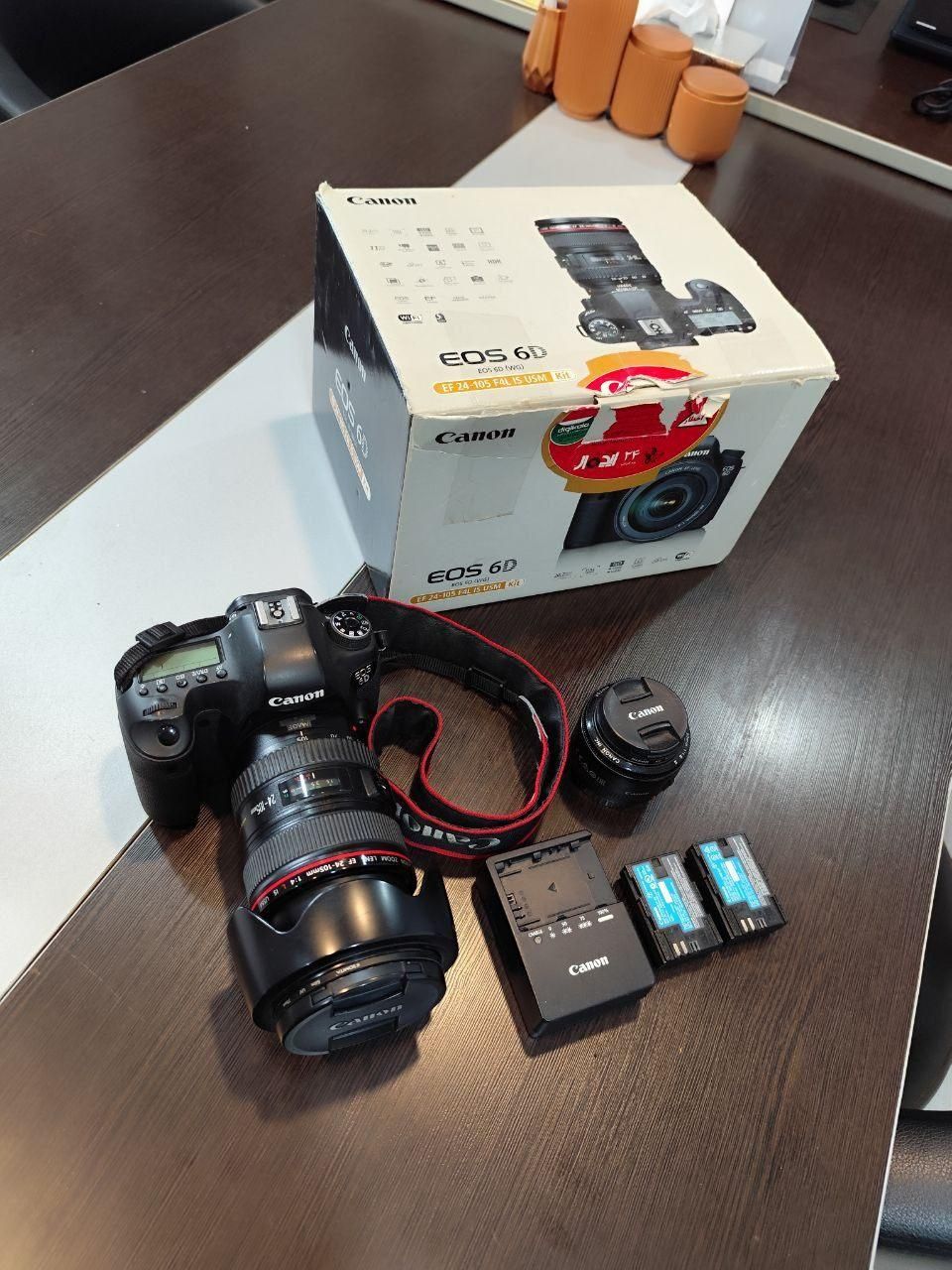 حراج، دوربین حرفه ای کانن6دی فول فریم+متعلقات+جعبه|دوربین عکاسی و فیلمبرداری|تبریز, |دیوار