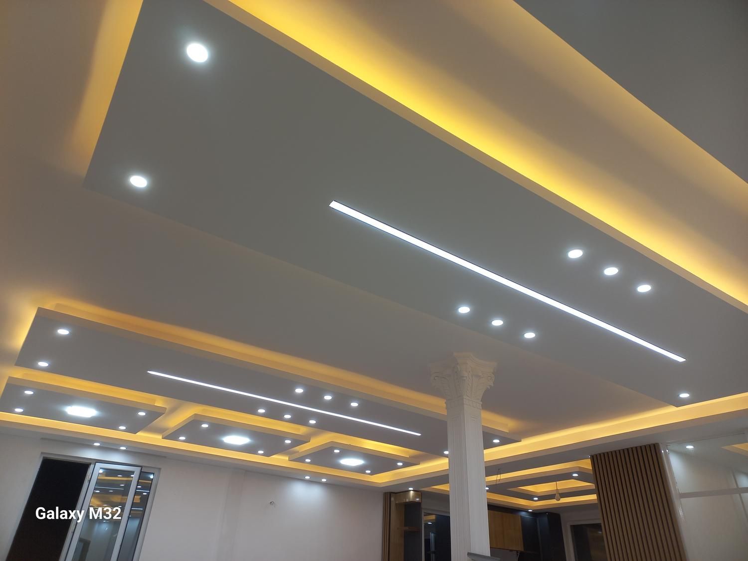 کناف کاغذ دیواری سقف کاذب نرده استیل|خدمات پیشه و مهارت|قیدار, |دیوار