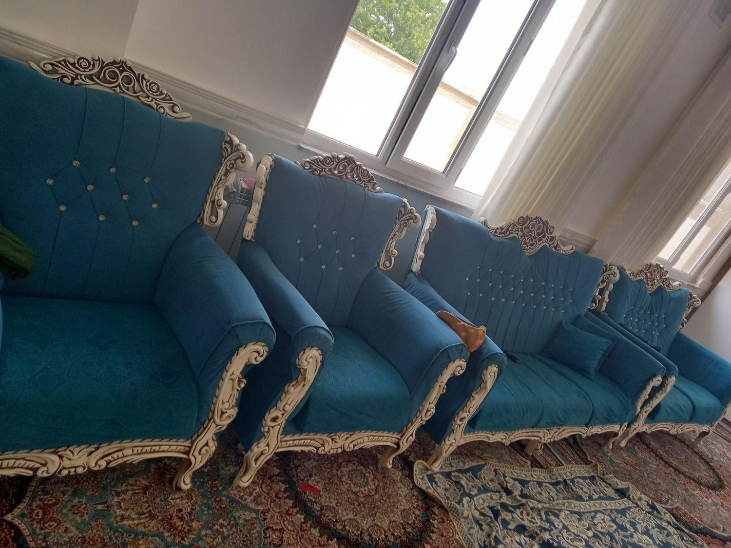 مبلمان فیروزه ای|مبلمان خانگی و میز عسلی|خرمدره, |دیوار