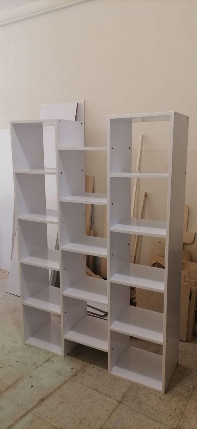 قفسه کتاب و دکوری B04  ام دی اف و چوبی|کتابخانه، شلف، قفسه‌های دیواری|ارومیه, |دیوار