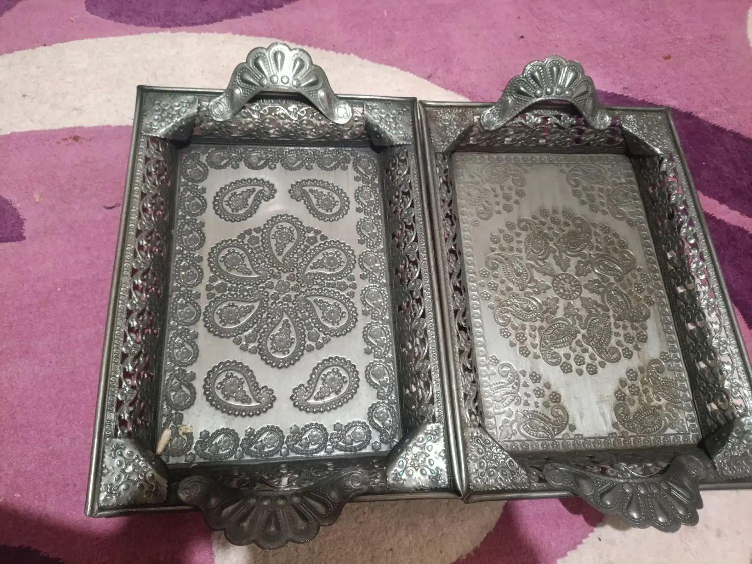 دوتا سینی چای خوری|ظروف سرو و پذیرایی|تهران, زمزم|دیوار
