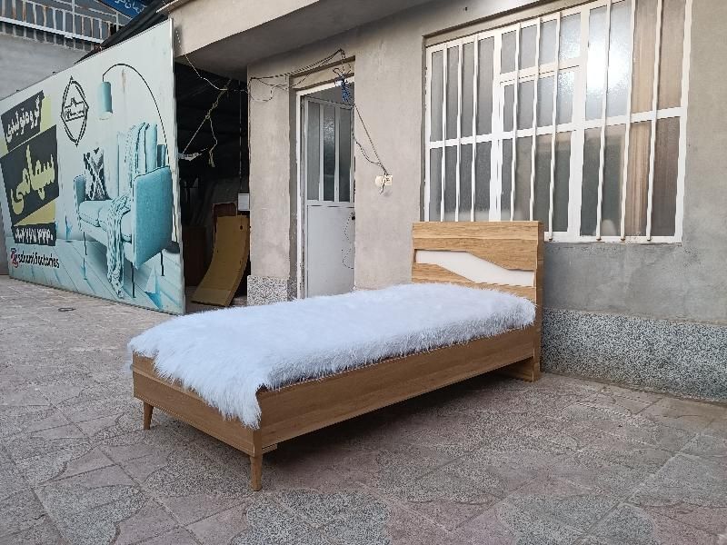 تخت خواب یکنفره مدل 308|تخت و سرویس خواب|شیراز, شهرک گلها|دیوار