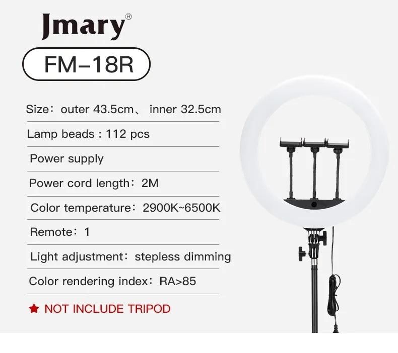 رینگ لایت جی ماری مدل jmary FM-18R|دوربین عکاسی و فیلم‌برداری|شیراز, فخرآباد (دروازه کازرون)|دیوار