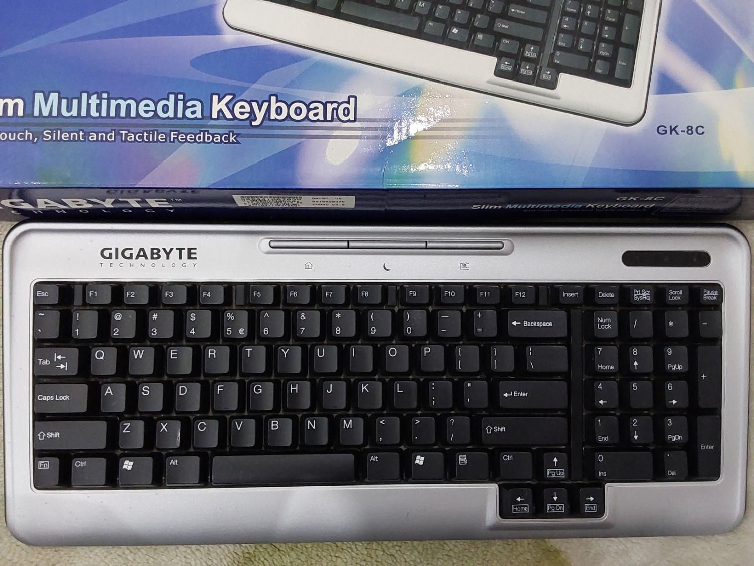 کیبورد GIGABYTE Slim Muldia Keyboard مدل GK-8C|قطعات و لوازم جانبی رایانه|قزوین, |دیوار