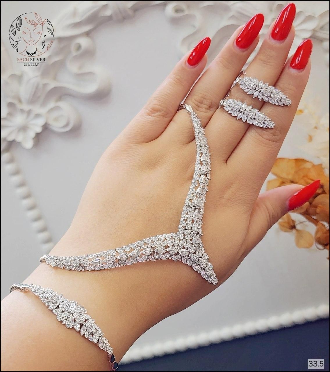 ست نقره جواهری نگین کوبیک سنگ خور kubik-018کم اجرت|بدلیجات|تبریز, |دیوار