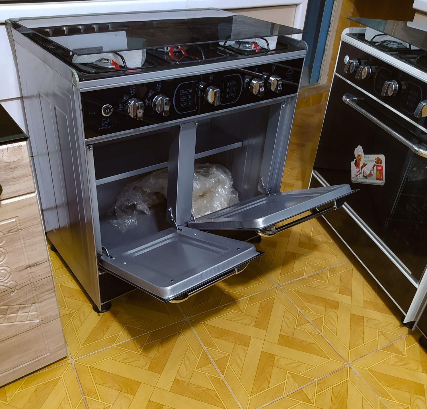 گاز طرح فر فلزی دو درب شیشهای|اجاق گاز و لوازم برقی پختوپز|بوشهر, |دیوار