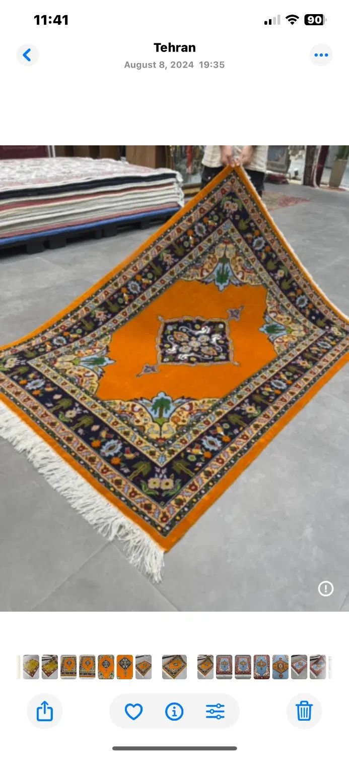 فرش دستباف ۳ متری در فرش بساک کرج رنگ گیاهی|فرش|مرند, |دیوار
