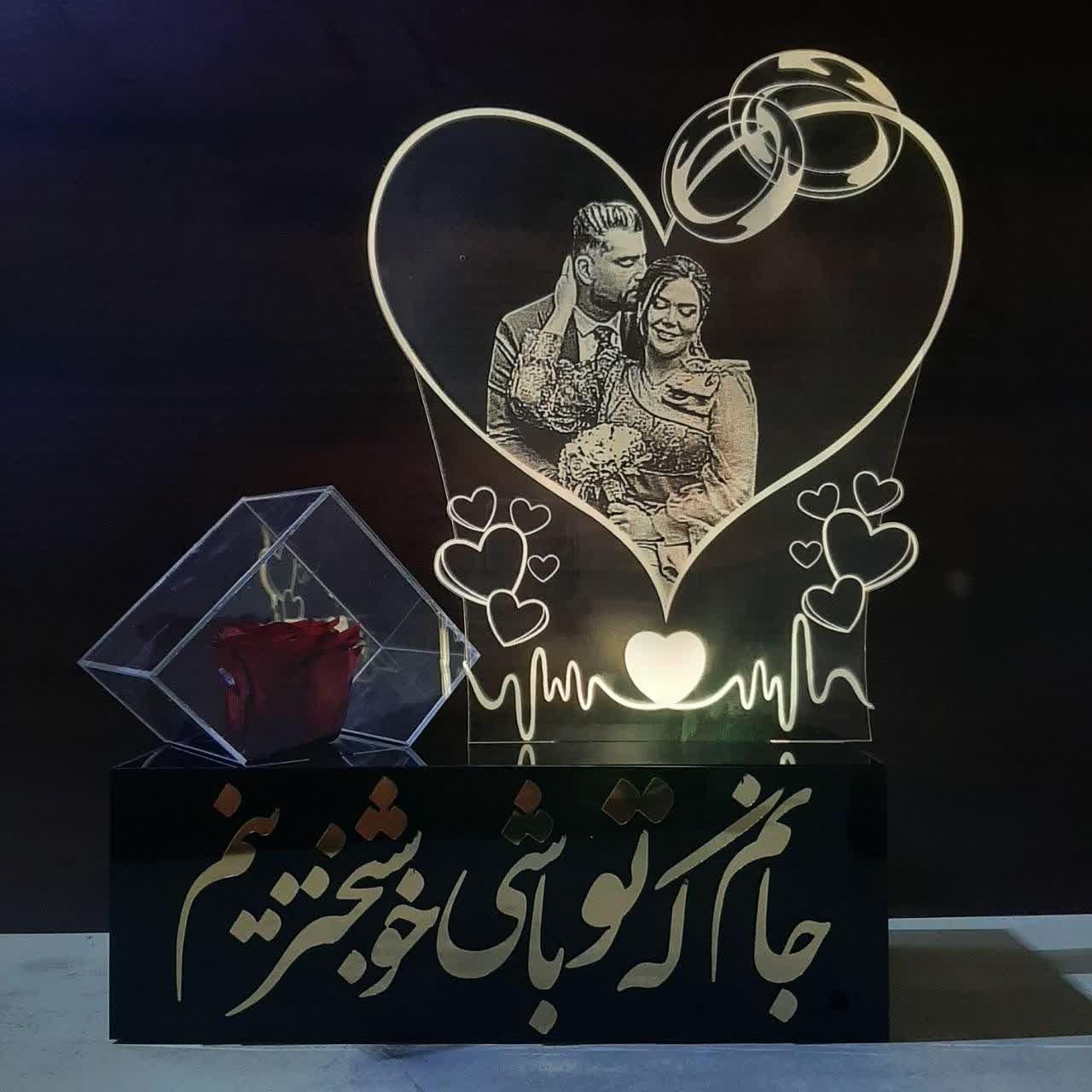 تابلو کادویی چهره/قاب عکس عشق/کادو سالگرد ازدواج|تابلو، نقاشی، عکس|قم, انسجام|دیوار
